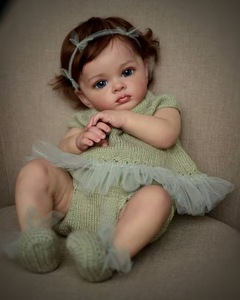 55cm Reborn Doll Toddler Girl 3D Peau Réaliste Bébé Silicone Réaliste Reborn Dolls - Product Image 3