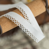 Bande élastique en nylon à bord picoté pour couture de vêtements et sous-vêtements, ceinture extensible en maille picotée pour le bricolage textile domestique