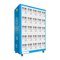Máquina expendedora gabinete de celosía snack bebida autoservicio comercial máquina expendedora no tripulada código de barrido locker
