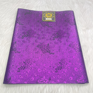 Aso Oke Nigerian Factories Set Head Tie Nigerian un paquete de dos pañuelos para la cabeza - Product Image 6