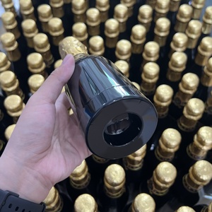 Botol berbentuk sampanye kemasan permen plastik hitam unik untuk perayaan hadiah Jelly coklat makanan karet kunyah - Product Image 3