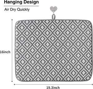 Geschirr trocknungs matte für die Küche, Ultra Absorbent Micro fiber Dishes Drainer Mats - Product Image 2