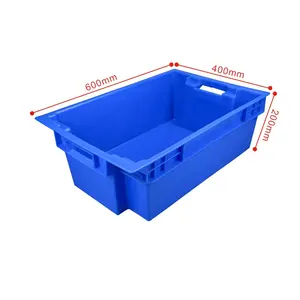 Cajas agrícolas de plástico HDPE de grado alimenticio, envío de frutas, venta