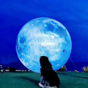 Globos Inflables con Forma de Planetas de la Marca Airvon, Globo <span class=keywords><strong>Lunar</strong></span> Iluminado Personalizado con LED para Eventos Temáticos - Product Image 3