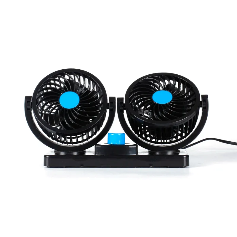 Large Size Universal Double Head 12V Mini Usb Car Cooling Fan