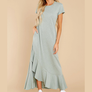 Nueva venta al por mayor de las señoras de talla grande, <span class=keywords><strong>vestidos</strong></span> de mujer precio barato verano primavera Maxi vestido/ - Product Image 2