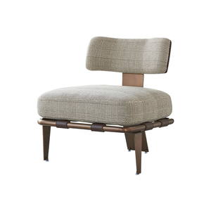 Divano Singolo Personalizzabile in Tessuto, Metallo e Legno con Spugna ad Alta Resilienza, Stile Moderno/Italiano per Hotel, Appartamenti, Soggiorno - Product Image 5