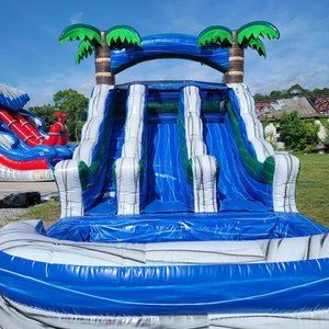 Khổng lồ ngoài trời <span class=keywords><strong>Inflatable</strong></span> đôi <span class=keywords><strong>Lane</strong></span> trượt trượt nước trượt thương mại <span class=keywords><strong>Inflatable</strong></span> trượt nước cho người lớn - Product Image 4