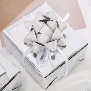 Metallic Silver Wrapping <b>Paper</b> Jumbo <b>Roll</b> 30 In X 32.8 Ft 81.7 Sq Ft With Cutting Lines For Gift <b>Wrap</b> - Product Image 5