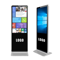 Kiosque d'affichage numérique WiFi/Bluetooth - Écran publicitaire 4K anti-reflet avec télécommande Android pour applications commerciales