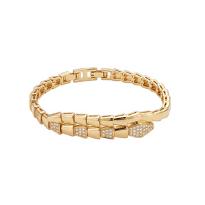 Pulsera de Zirconia con Forma de Serpiente, Diseño Geométrico, Joyería Minimalista para Mujer - Product Image 4