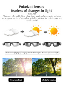 نظارات كاميرا رياضية ذكية V29 عالية الدقة مع تحكم عبر تطبيق واي فاي وتسجيل فيديو وتخزين على بطاقة ذاكرة - Product Image 6