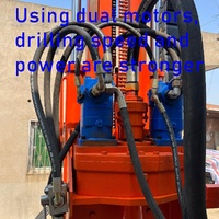 Plateforme de forage de puits d'eau profonde portable sur roues, 100m 200m, pompe à boue, compresseur d'air, plateforme de forage hydraulique de roche