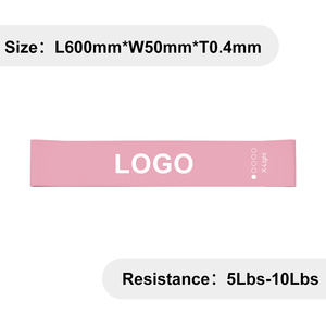 Custom Logo Resistance <b>Bands</b>, Exercise Loop <b>Band</b> 5-Set with Carry Bag, Elastic <b>Workout</b> <b>Bands</b> for Men Women, Strength Training - Product Image 2