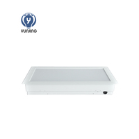 Plafonnier LED Carré Encastré Moderne 36W 40W Lumière Jaune IP65 Étanche ETL pour Salles Blanches et Fabrication Pharmaceutique Sensible