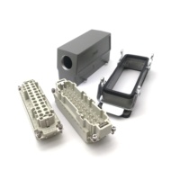 Conector Industrial Multipin de Alta Resistencia SVLEC HDC de 24 Pines DIN, He-024, Fundición a Presión de Zinc, Automotriz, 500V 16A