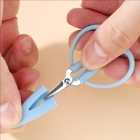 Mini ciseaux en silicone qui brillent dans le noir, ciseaux minuscules, ciseaux de couture, ciseaux pour tissus, broderie, artisanat, point de croix, travaux d'aiguille