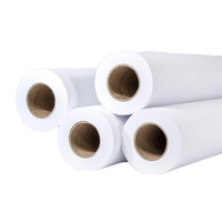 Papel Especial de 80 g/m² para Plotter de Inyección de Tinta, Rollo con Núcleo de 2 y 3 Pulgadas, Papel de Ingeniería para Planos de Construcción, 24 y 36 Pulgadas
