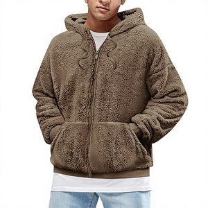 Men's Sherpa Fleece <b>Hoodie</b> Winter Warm <b>Teddy</b> Pullover Sweatshirt Custom Men's <b>Teddy</b> Fleece <b>Hoodie</b> <b>Oversized</b> Sherpa Sweatshirt - Product Image 1