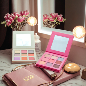 Glam Shimmer lembut 9-nada OT bebas bahan kimia tahan air pigmen tinggi mata palet All-in-One Kit rias cermin untuk - Product Image 5