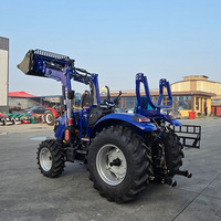 Machinerie agricole 50hp 60hp 70hp 80hp 100hp 120hp Tracteur à roues Motoculteur pour tracteur