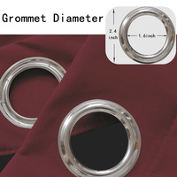 Rideaux occultants perforés en polyester XinLan 100 % occultants, doublure noire/bleue, isolants thermiques, anti-bruit, modernes pour chambre à coucher