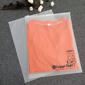 マットプリントカスタムポリジッパーロックつや消しプラスチック包装用ジッパー衣服包装袋にロゴ付きエヴァ - Product Image 2