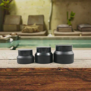 Mini Pote de Vidro Preto para Cosméticos 15g/30g/50g em Promoção para Pó Solto, Blush, Shampoo, Óleos Essenciais, Máscara, Loção para Cuidados com a Pele, Perucas e Rosto - Product Image 6