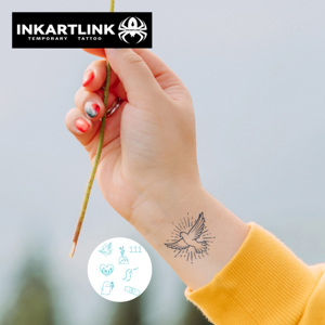 Tatuaje Temporal Semipermanente de Hierbas con Diseño de Fantasma y Dinosaurio, sin Agua, Duración de 7 Días, Arte Curativo, Venta al por Mayor - Product Image 2