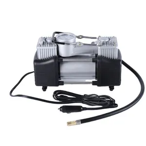 Araba hava kompresörü lastik şişirme 12 Volt taşınabilir otomatik kapanma dijital hava pompası ile Led ışık araba için
