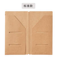 Porte-documents en papier kraft AIGUONIU, carnet de voyage, agenda, accessoires, porte-badge, 21x11,5 cm, rangement de poche, papeterie