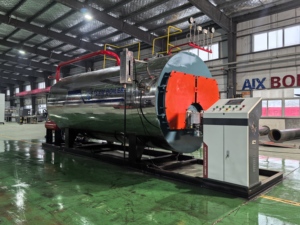 Chaudière à vapeur horizontale à tubes de flamme automatique WNS Série 1-20 tonnes, à économie d'énergie, EcoLow NOx, au <span class=keywords><strong>gaz</strong></span> naturel, au diesel léger et au mazout lourd, Shanghai - Product Image 6