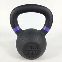 Kettlebell en vinyle coloré de 4 kg avec poignée lisse et confortable pour femmes et sportifs de kettlebell – Livraison rapide en gros