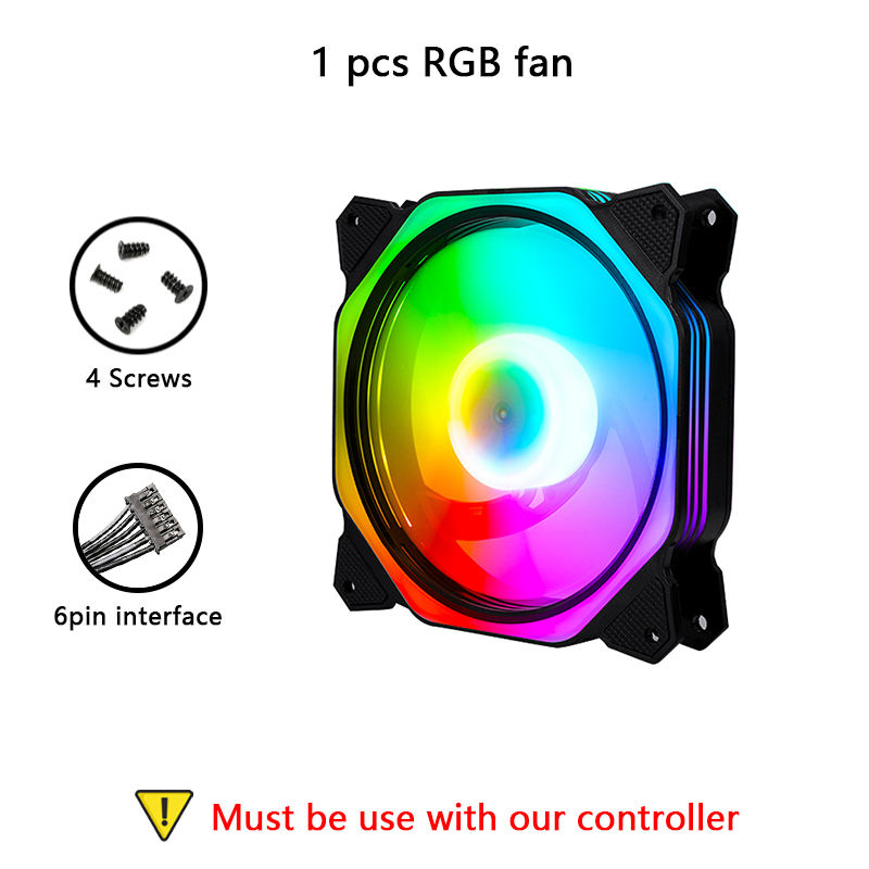 Ventilateur RGB Noir