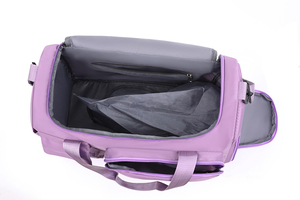 กระเป๋าเดินทางสีชมพูสำหรับผู้หญิงกระเป๋าเดินทางกันน้ำสำหรับยิมค้างคืนกีฬาใช้ในยิมสามารถปรับแต่งโลโก้ได้ - Product Image 3