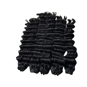 Wholesale Price Curly Wave Raw Human Hair <b>Extensions</b> Super Double Drawn Flat <b>Tip</b> Tape Clip In 100% Virgin Raw Hair Bundle Sale - Product Image 3
