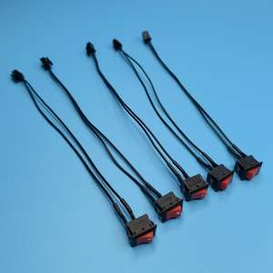 XINYING ZR0051-01-2 Kabel Elektronik KCD11 Saklar Rocker 2 Pin 3A 250V Tembaga Berlapis Timah Isolasi PVC Konektor JST SM - Product Image 1