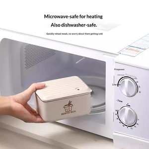 Stainless Steel Dual Tier 1-3L Food Container BPA Free Microwave Safe Insulated Thermos Leak Proof <b>Lunch</b> <b>Box</b> Set Plastic Lid - Product Image 6