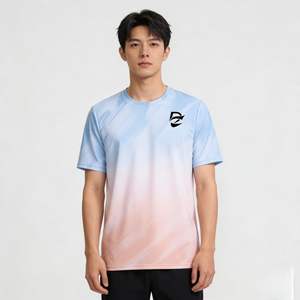 Camisetas de Manga Corta para Correr, Populares, de Secado Rápido, Transpirables, Ligeras, con Logotipo Personalizado, para Fitness al Aire Libre - Product Image 4