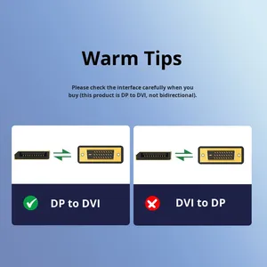 Кабель DisplayPort на HDTV DVI VGA длиной 1,8 м, 3 варианта, опционально: DP на 4K HDTV, 1080P DVI VGA, адаптер-конвертер для монитора ПК/ноутбука - Product Image 2