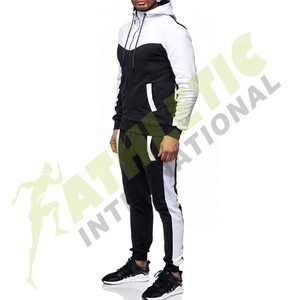 Couleur personnalisée combinaison survêtement jogging costumes décontracté formation jeunesse style rayure survêtements pour hommes à prix de gros - Product Image 5