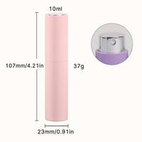 Flacons d'échantillons de parfum personnalisés avec logo d'usine, 10 ml, flacon de parfum à vaporisateur avec bouchon à vis, atomiseur, emballage cosmétique