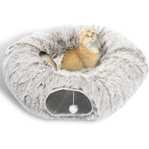 Il peluche multifunzionale portatile di alta qualità è comodo e caldo letto a <span class=keywords><strong>tunnel</strong></span> per gatti - Product Image 1