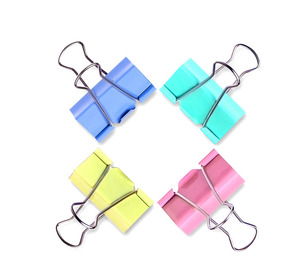 Clips bouledogue en métal pour papier à usage de bureau 24PCS Pack Small Medium Large Black Colored Binder Clips - Product Image 4