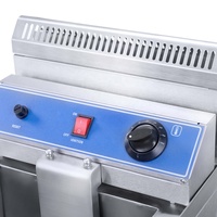 Machine à friture au gaz intégré, appareil Commercial de restauration professionnel certifié Ce, 18l, usage Commercial, personnel, pour la friture, maïs, chien