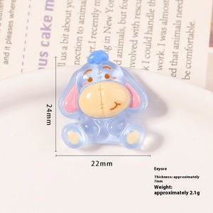 Dibujos animados lindo oso crema resina pegamento ecológico DIY joyería accesorios teléfono funda y nevera imán Navidad <span class=keywords><strong>Kawaii</strong></span> artesanías - Product Image 6