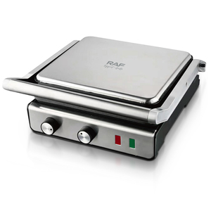 Prensa Eléctrica Multifunción RAF R.544 de 2000W para Sándwiches y Filetes con Placas de Fácil Limpieza y Apertura de 180 Grados - Product Image 1