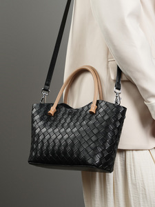 Bán Chạy Nhất Chính Hãng Da Bò Da Túi Xách Cho Phụ Nữ Dệt Phong Cách Cổ Điển Cho Tất Cả Các Mùa-Tinh Khiết Da Handgag Cho Phụ Nữ - Product Image 5