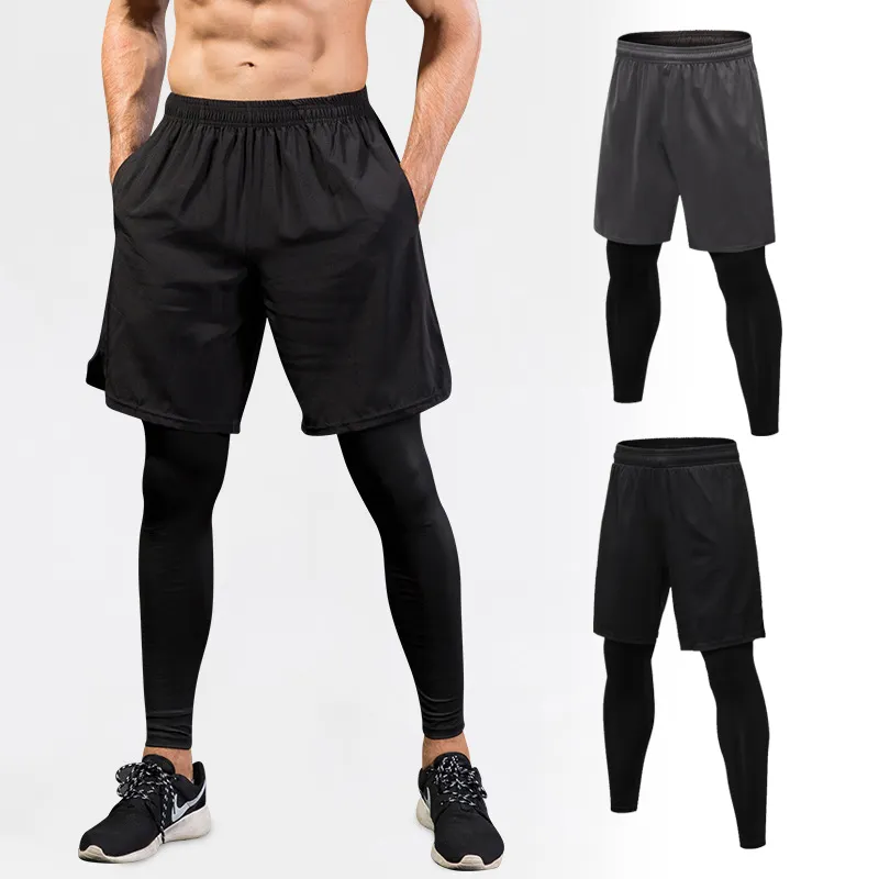 Mallas deportivas personalizadas para hombre, pantalones cortos de Yoga para correr