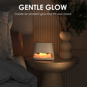 Nhà Máy Giá 260Ml Muối Đá Đèn Tinh Dầu Hương Thơm Khuếch Tán Muối Đá Ngọn Lửa Độ Ẩm Khuếch Tán Hương Thơm - Product Image 3